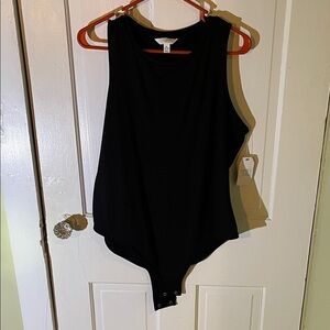 Time and Tru Classic Black Bodysuit